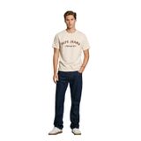 Pepe Jeans Bisiklet Yaka T-Shirt, XL, 5003241330, Ekru, Erkek