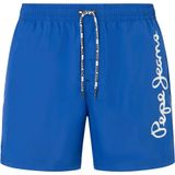 Pepe Jeans Erkek logolu yüzme şortu, Blue (Blue), L