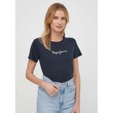 Pepe Jeans Kadın Bisiklet Yaka, Kısa Kollu T-Shirt, Lacivert, XS