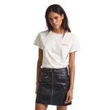 Pepe Jeans Kadın Halina T-Shirt, Beyaz (Mousse White), M