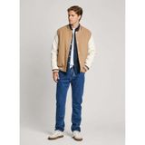 Pepe Jeans Mont Regular Fit Erkek, L, TUSTIN, Bej, mens