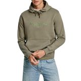 Pepe Jeans New Joe kapüşonlu erkek sweatshirt, Yeşil (Safari Yeşili), S