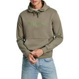 Pepe Jeans New Joe kapüşonlu erkek sweatshirt, Yeşil (Safari Yeşili), XL