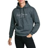 Pepe Jeans New Nouvel kapüşonlu erkek sweatshirt, Gri (grafit grisi), M