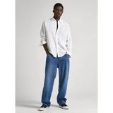 Pepe Jeans Slim Fit Beyaz Erkek Gömlek PM308523 800 Paytton - XL