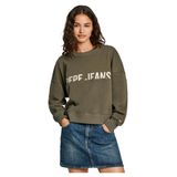Pepe Jeans Yuvarlak Yaka Baskılı Sweatshirt, S, 5003217813, Haki, kadın