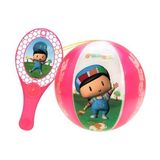 Pepee Pembe Renk Tapball Spor Oyuncak 2-7 Yaş Çocuklar İçin Eğlenceli Raket Oyunları - Pembe - Beyaz