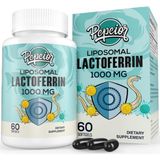 Pepeior Liposomal Bovine Lactoferrin 1000MG - Higher Absorption - For Iron Absorption Immune Function, 60 Softgels. - Aromasız