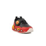 PEPINO 1739 B Unisex Çocuk Cırtlı Sneaker,Siyah Kırmızı 24