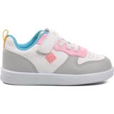 Pepino 23BK-1204 Uniseks Bebe Cırtlı Spor Ayakkabı - Beyaz - Pembe - Turkuaz