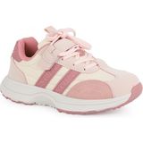 Pepino Çocuk Spor Ayakkabı Yan Çizgili Cırt Cırtlı Klasik Bağcıklı Hafif Esnek Kalın Taban Günlük Sneaker 2341 - Pudra - Pembe