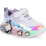 Pepino Kız Bebek Spor Ayakkabı Sevimli 3D Figürlü Hologram Parlak Cırt Cırtlı Hafif Esnek Işıklı Taban Sneaker 2184 - Beyaz - Lila