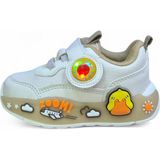 Pepino Ortopedik Taban Unisex Ördek Desenli Bebek Spor Ayakkabı Beyaz