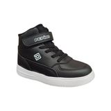 Pepino PK23-1540 Bilek Boy Cırtlı Unisex Çocuk Spor Ayakkabı - Siyah - Beyaz