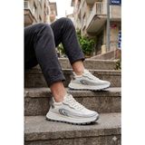 Pepita E274 Rahat Hafif Özel Tasarım Spor Sneaker Erkek Ayakkabı - Krem