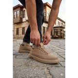 Pepita E327 Rahat Hafif Keten Lastik Bağcıklı Günlük Sneaker Erkek Spor Ayakkabı - Camel
