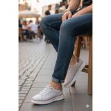 Pepita M643 Rahat Hafif Günlük Sneaker Hakiki Deri Erkek Ayakkabı - Bej