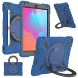 PEPKOO iPad 5./6. Nesil 9.7 inç 2017 2018 için Üçlü Darbeye Dayanıklı Kılıf, iPad Air 2 Gen, Ağır Hizmet Tipi Çocuk Erkek Kız Kılıfı Kalem Tutucu/Kolu Kickstand/Omuz Askısı, Lacivert
