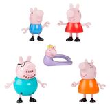 Peppa Pig Peppa'nın 5 Kişilik Ailesi ve Bebek Evie | El Ele Tutuşabilen Hareketli Figürler | 3 Yaş ve Üzeri Kız ve Erkek Çocuklar İçin Okul Öncesi Oyuncak