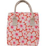 Peppy Things Daisy Çiçekli Termal Yemek Çantası 26 cm Kapasite Su Geçirmez Keten ve Pratik Kullanım