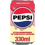 Pepsi Strawberries 'n' Cream Flavour Zero Sugar 330ml