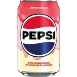 Pepsi Strawberries 'n Cream Flavour Zero Sugar - Karışık Aromalı Şekersiz Tatlandırıcılı Gazlı İçecek 330 ML