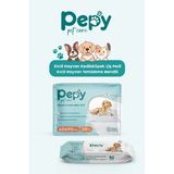 Pepy Kedi ve Köpek Kullanımına Uygun Çiş Pedi Yatak Koruyucu 60X90CM + Evcil Hayvan Temizleme Mendili - Ebony