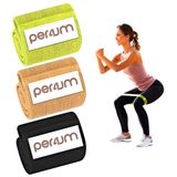 Per4um Bacak Direnç Bantları - Glutes, Uyluk ve Bacaklar için Ganimet Bantları - Farklı Direnç Seviyelerine Sahip 3 Renk Kodlu Bant Seti - Seyahat Çantasıyla Egzersiz Yapmak İçin Esnek ve Güçlü