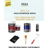 Pera Bella (6 Parça Set) Yeni Nesil Dönüşüm Boyası Beyaz - Dolap-Fayans-Cam-Plastik-Ahşap-Duvar - Beyaz / 0,5 Litre