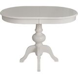 Pera Beyaz Açılır Mdf Baba Ayak Oval 70X105 Mutfak Masası