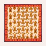 Pera Dijital Baskılı%100 Yün Şal 140x140 Cm Renkli