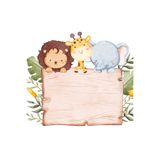 Pera İsme Özel Safari Tema Bebek Çikolatası Etiketi Kare - 4 Cm / 72 Adet