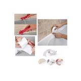 Pera İstanbul 1 Adet Beyaz Izolasyon Bant Dayanıklı Deluxe Su Geçirmez Sızdırmaz Lavabo Pvc Yağ Kenar Küf Önleyici