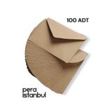Pera İstanbul 100 Adet Mektup Zarfı 13x18cm 100gr. Kraft