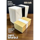 Pera İstanbul 100 Adet Mini Zarf 70MMX90MM Aydınger Zarf Hediye Doğum Günü Dilekleri Zarfı Kraft Not Kartlı - Renkli - Tek Seçenek