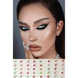 Pera İstanbul 112 Adet Işıltılı Renkli Mücevher Sticker Kendinden Yapışkanlı Mücevher Tırnak Yüz ve Vücut Çıkartma