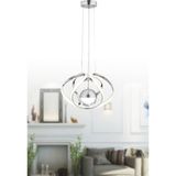 Pera Jewelry LED Avize Modern Mars Küre Toplu 3 Renk Işık Salon,mutfak,koridor - Krom