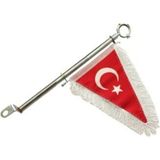 Pera Pelis Makam Bayrağı Motorsiklet Bayrak Direği Flama Bayrak Kırmızı Renkli 1 Adet