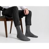 Pera Socks Erkek Bambu Çorap 2'li Gri – Nefes Alan, Terletmeyen, Dikişsiz Burun, Esnek Lastik, Günlük & Klasik Kullanım - 40 - 44