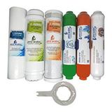 Pera Water Açık Kasa Su Arıtma Cihazlarına Uygun Mebransız 6'lı Alkali Mineral Filtre Seti ve Açma Anahtarı