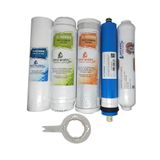Pera Water Açık Kasa Su Arıtma Cihazlarına Uygun Vontron 75 Gpd Mebranlı 5'li Filtre Seti ve Açma Anahtarı