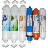 Pera Water kapalı kasa su arıtma cihazlarına uygun global water 75 gpd 6 li mineral filtre seti