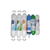 Pera Water kapalı kasa su arıtma cihazlarına uygun Pallas 80 gpd inline 6 li alkali filtre seti