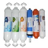 Pera Water kapalı kasa su arıtma cihazlarına uygun Pallas 80 gpd inline 6 li mineral filtre seti