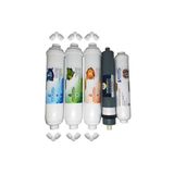 Pera Water kapalı kasa su arıtma cihazlarına uygun Platinium 80 gpd inline 5 li filtre seti