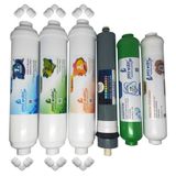 Pera Water kapalı kasa su arıtma cihazlarına uygun Platinium 80 gpd inline 6 li alkali filtre seti