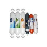 Pera Water kapalı kasa su arıtma cihazlarına uygun Platinium 80 gpd inline 6 li mineral filtre seti