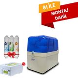 Pera Water Radyan 6 Aşama Canlı Su Hidrojen+Mineral+Alkali Antibakteriyel Su Arıtma Cihazı Pompalı