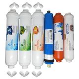 pera water treatment systems kapalı kasa su arıtma cihazlarına uygun Vontron 75 gpd inline 6 li mineral filtre seti