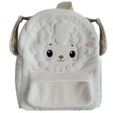 perababy Pelüş Çocuk Sırt Çantası, Bulutlu Tasarım, Beyaz